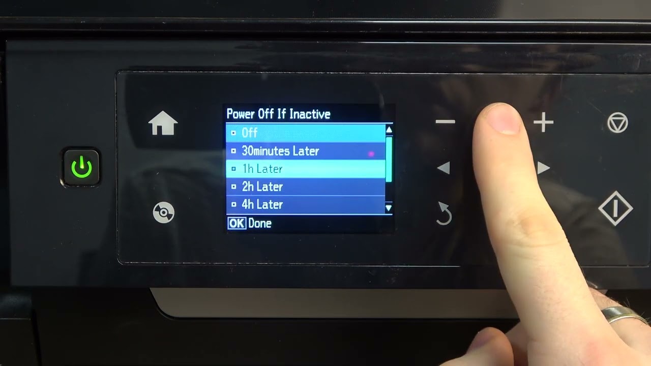 How to Set Up sleep timer on Epson XP 640 series / How to save INKS on Epson XP 640 series