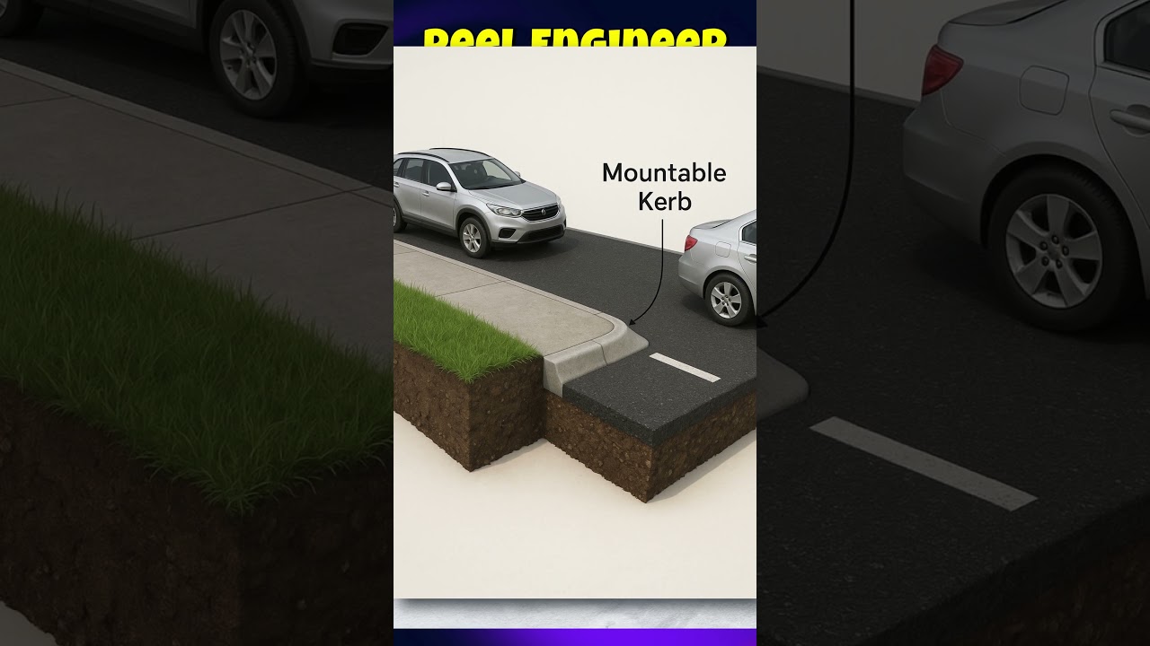 Types of Kerbs in Roads &ndash; What They Do & Why They Matter! #reelengineer   #civilconcepts