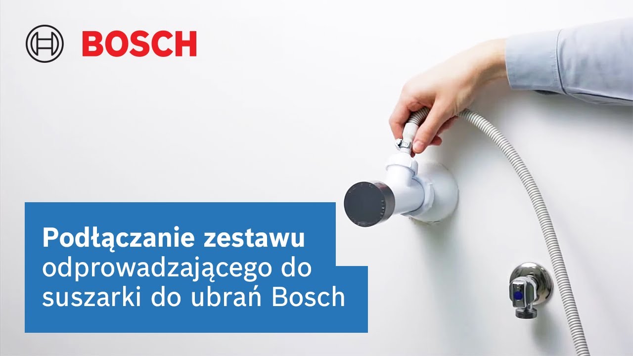 Suszarka do ubrań - Jak opróżnić pojemnik na wodę i podłączyć zestaw odpływowy | Bosch Home Polska