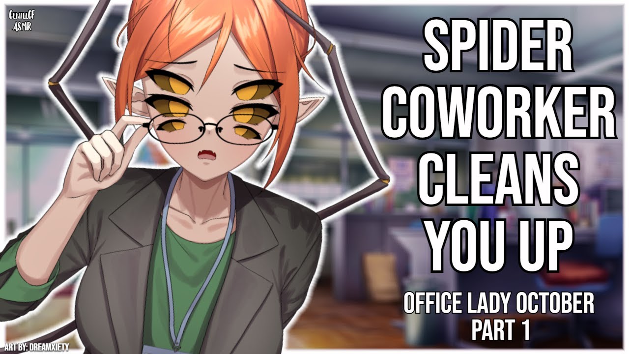 3DIO ASMR | Arachnid Coworker Tidies your Uniform 🕷️🪡| Office Lady October Part 1