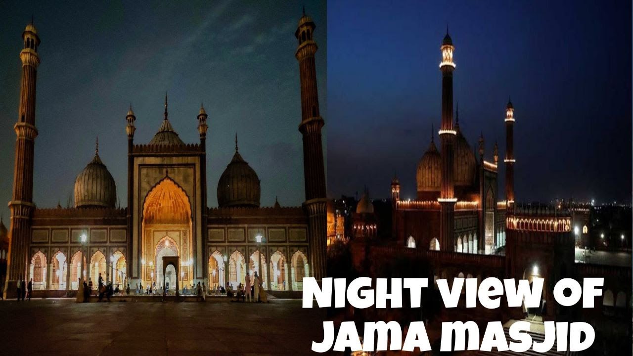 Jama masjid old Delhi(Night view)