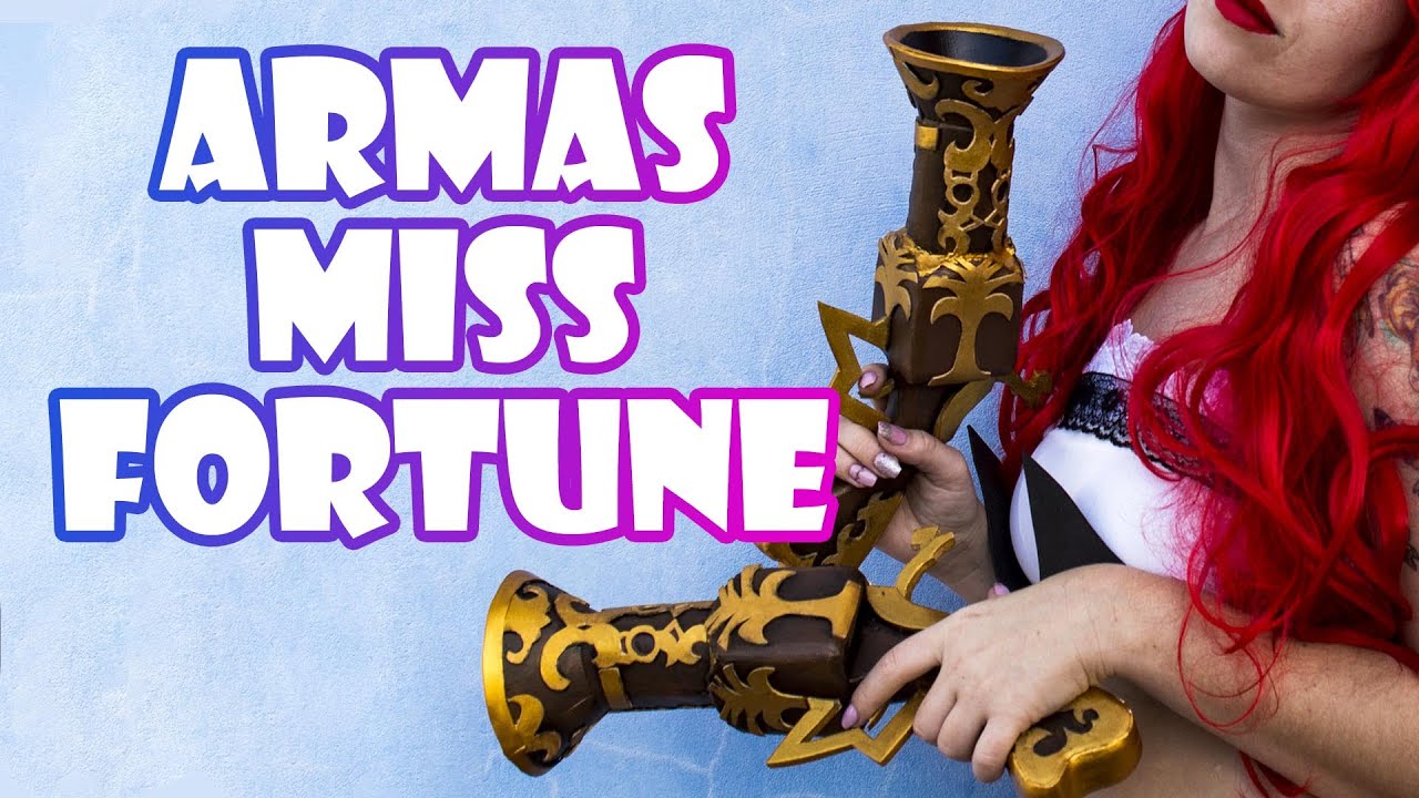 Tutorial Cosplay - Armas Miss Fortune - E.V.A. Foam #13 League of Legends DIY