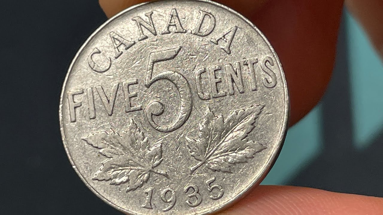 1935 Canada 5 Cent Coin • Values, Information, Mintage, History, and More