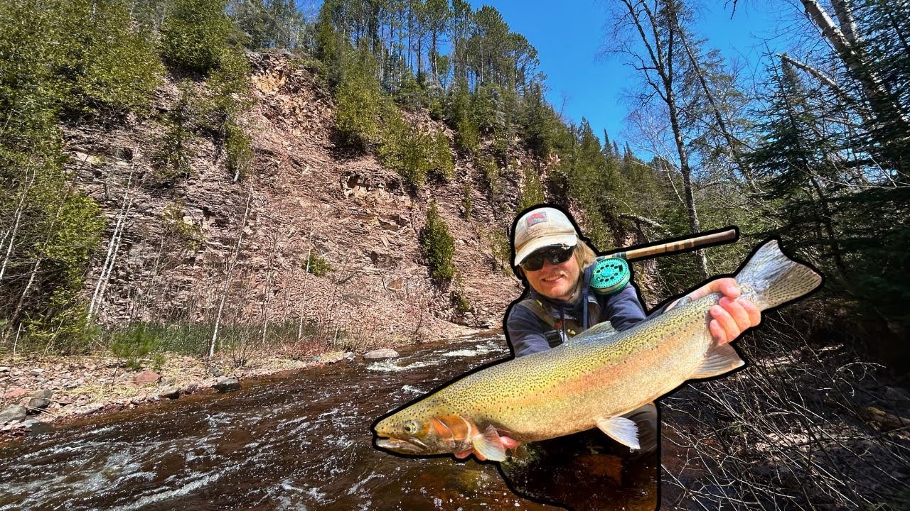 Fly Fishing for Great Lakes STEELHEAD in the Remote North Woods: Spring Steelhead Series Part 3