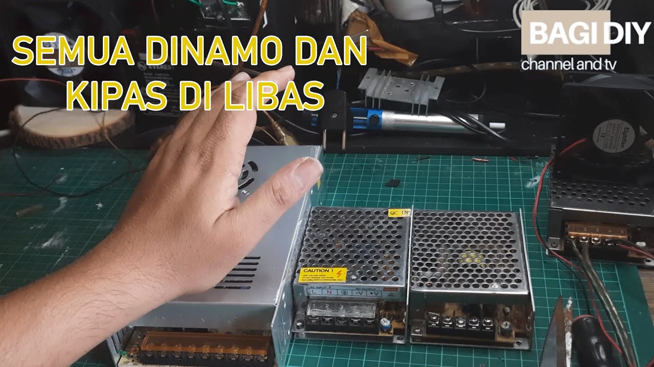 Tes Power supply switching 12 Volt 20 amber super besar untuk dinamo dan  Kipas Arus DC