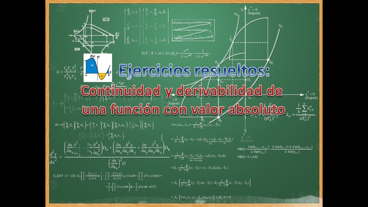Continuidad y derivabilidad de una función con valor absoluto | Ejercicios resueltos