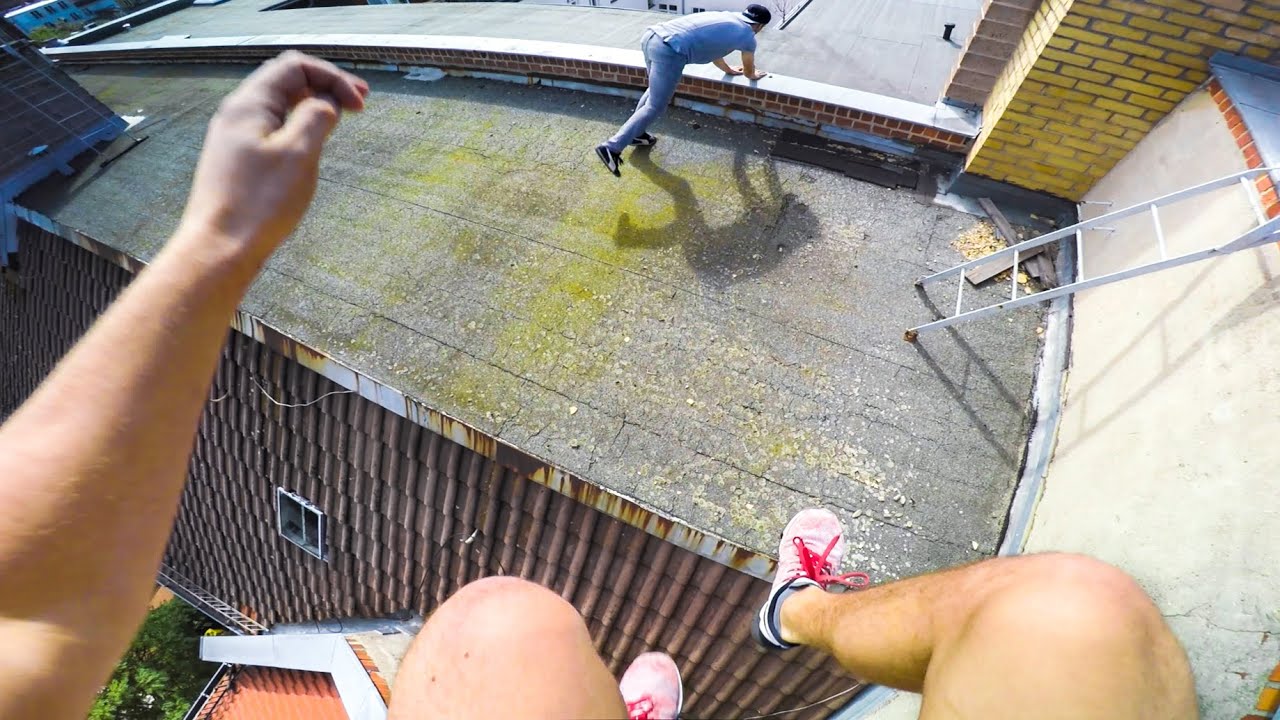 PARKOUR & FREERUNNING POV CHASE - MICHI LEBER VS URBAN AMADEI - BERLIN | GoPro HERO4