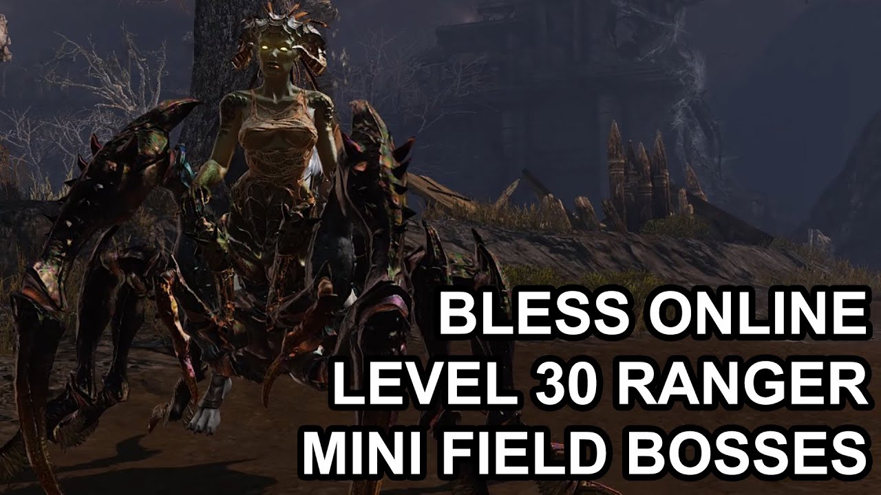 Bless Online Level 30 Ranger Gameplay Mini Bosses and Bear Hunting