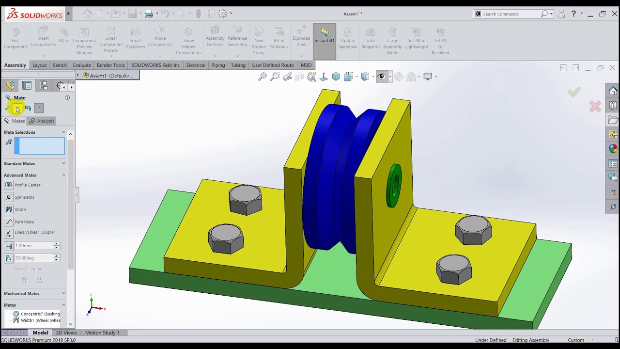#13   Học Solidworks cơ bản. Hướng dẫn lắp ráp trong môi trường “Assembly in SOLIDWORKS
