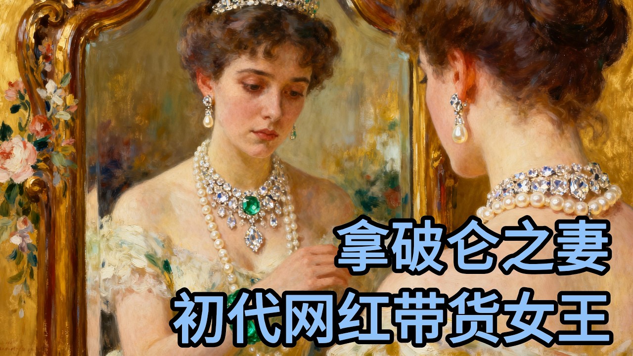 史上最强“带货女王”：每天换5次衣服、买1000条披肩，为何仍被拿破仑像报废奢侈品一样抛弃？|睡前历史故事 深夜放松助眠