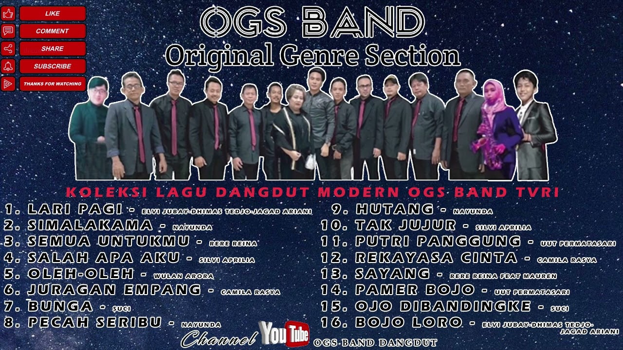 OGS BAND mp3 FULL ALBUM || TVRI DANGDUT GOES TO DIGITAL FUN RUN #ogsband