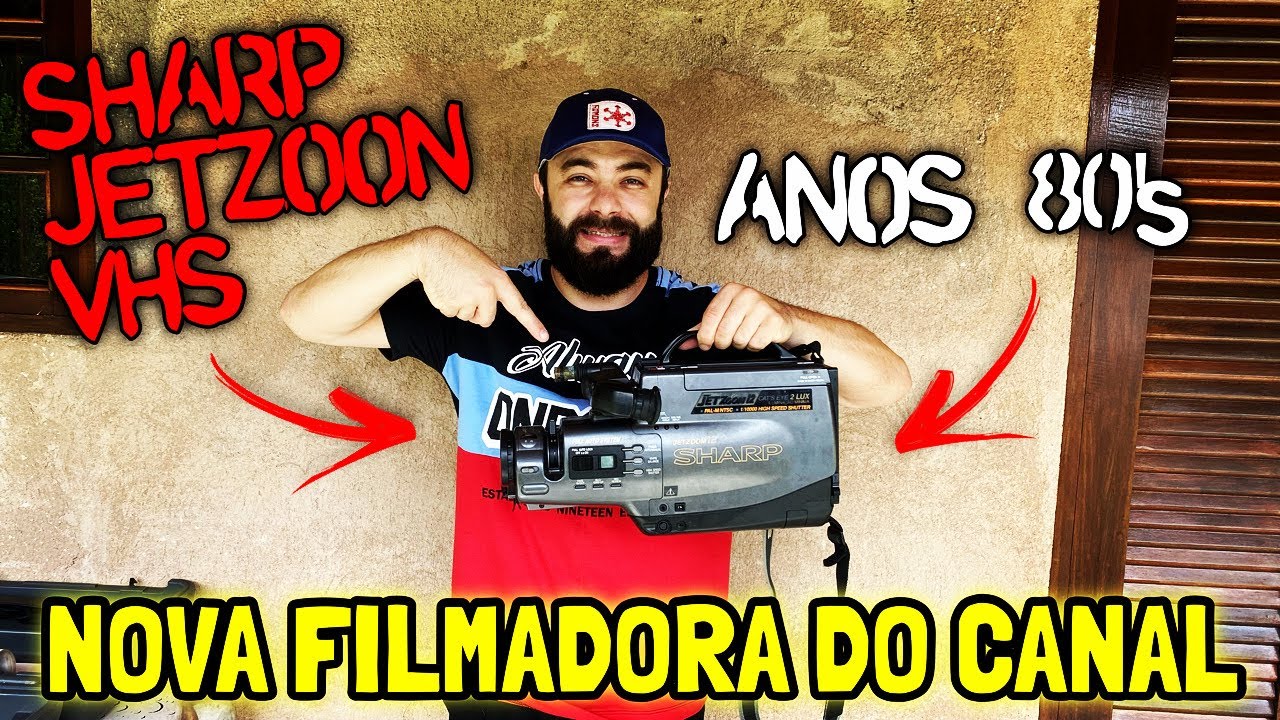 FILMADORA SHARP JETZOON VHS dos 80's (O VALOR VAI TE IMPRESSIONAR) Unboxing + Review COMPLETO
