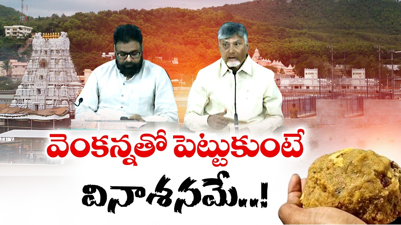 CM Chandrababu Slams YCP Mind Game Over Tirumala Laddu Adulteration
