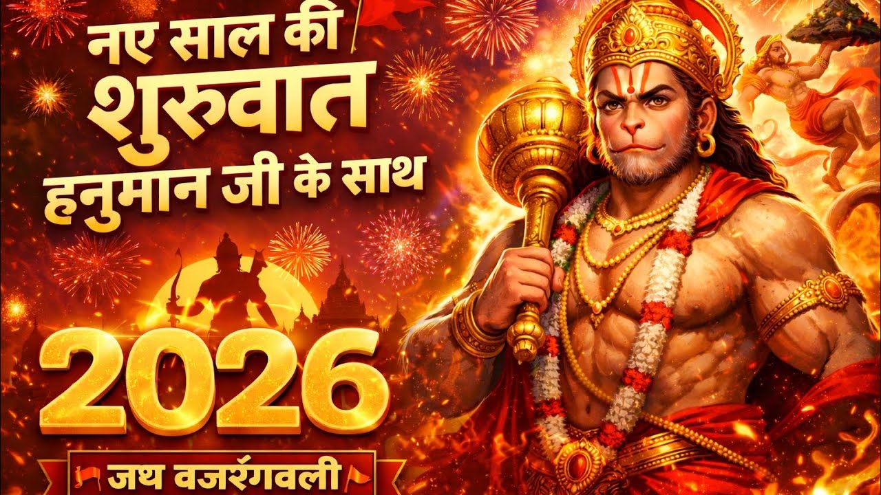 नए साल की शुरुआत हनुमान जी के साथ | हनुमान चालिसा भजन #newyear 