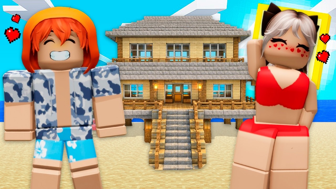 LE CONSTUI UNA CASA EN LA PLAYA A MI NOVIA EN MINECRAFT 🌴❤️ EPISODIO 21