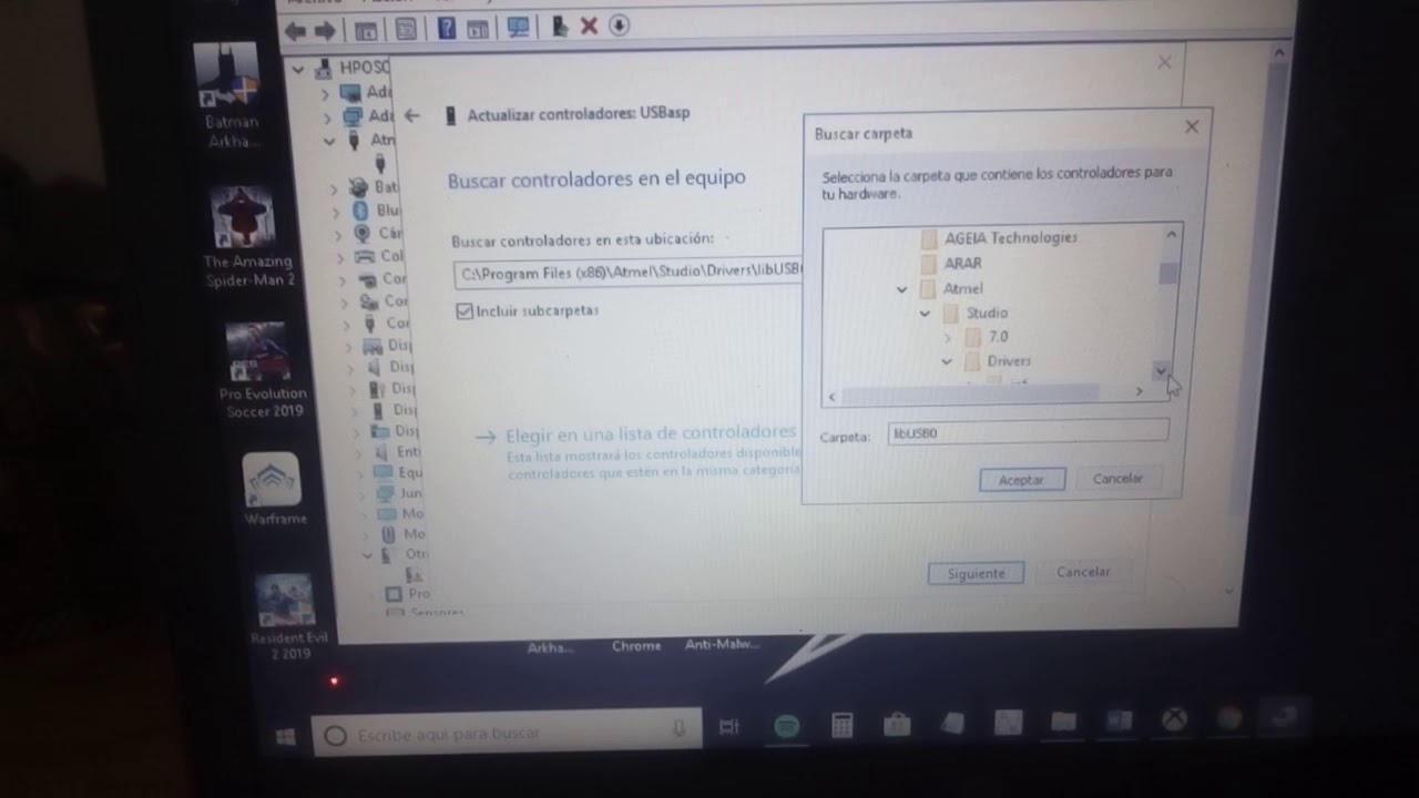 Installing USB  asp driver windows 10 part 3