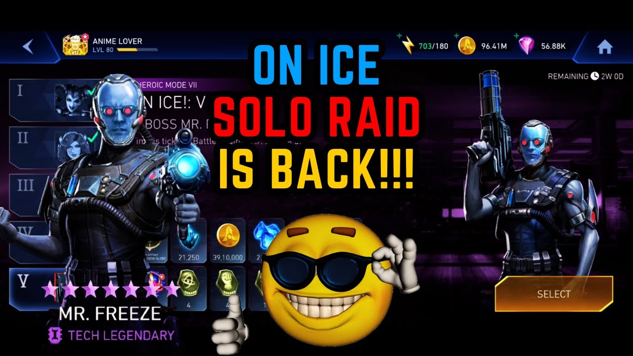 On Ice Solo Raid is Finally Back!!! ❄️❄️❄️| On Ice Solo Raid | Injustice 2 Mobile