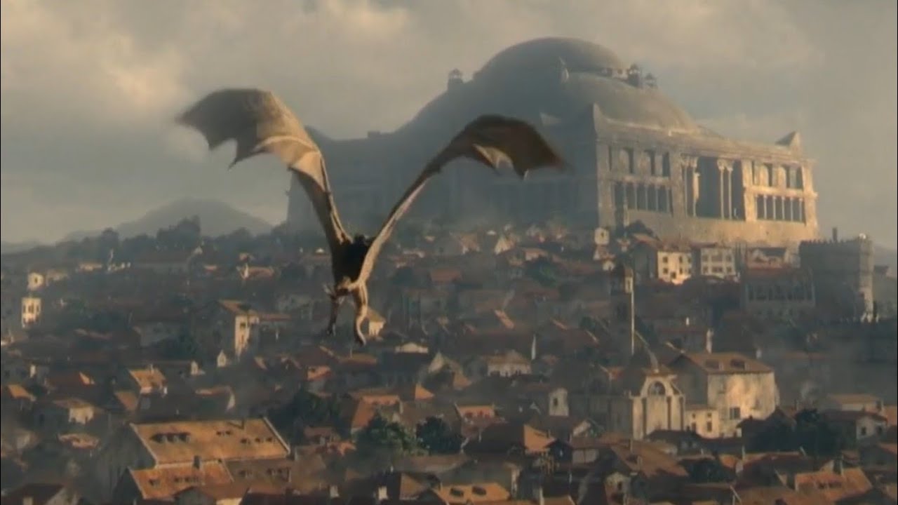 Rhaenyra Targaryen and Syrax Entry at Dragon Pit