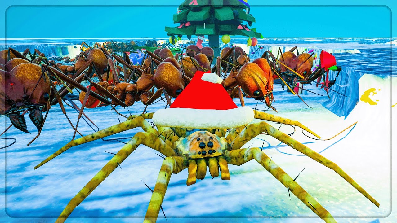 I EVOLVED Spiders And Ants To DEFEND Our Christmas Fortress in Empires Of The Undergrowth