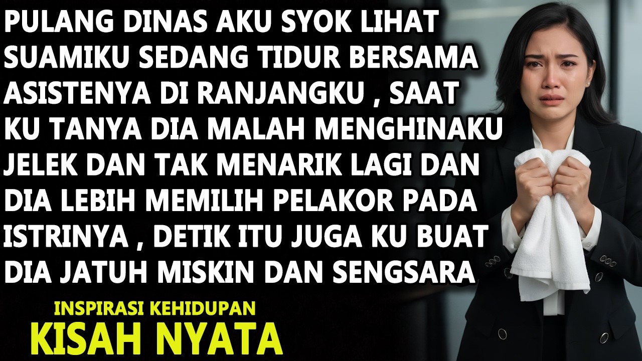 PULANG DINAS LEBIH CEPAT, AKU SYOK LIHAT SUAMIKU TIDUR BERSAMA ASISTENKU, DETIK ITU KU BALAS DIA