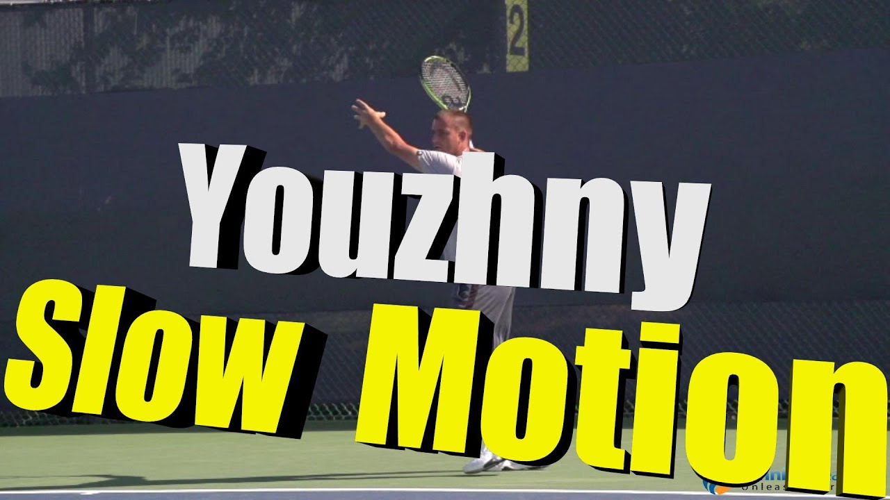 Mikhail Youzhny Slow Motion 1st Serve, Forehand & Backhand (Cincinnati 2014)