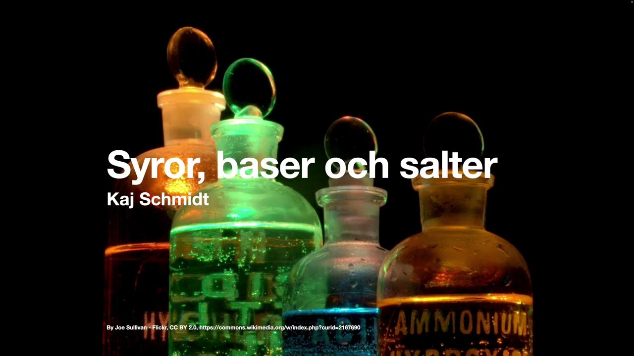 Syror, baser, försurning och pH skalan.