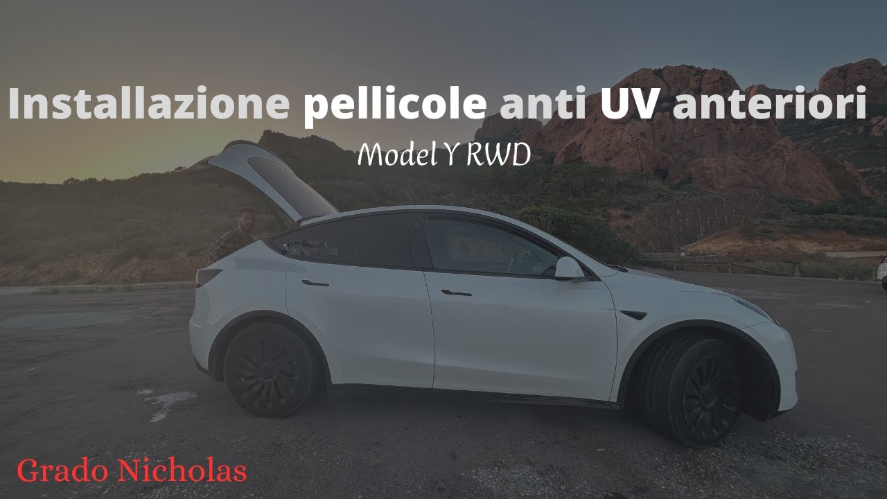 TESLA Model Y RWD -  Pellicola anti UV vetri anteriori