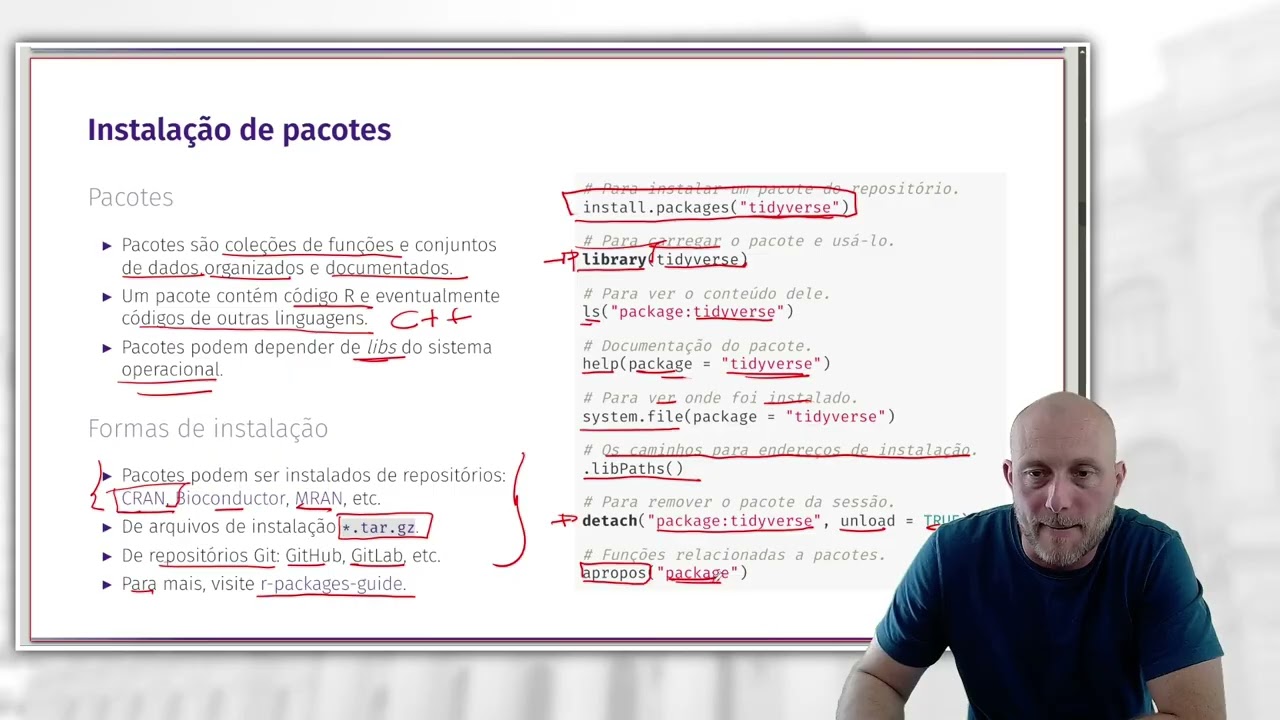 Arquivos, Pacotes e Documentação