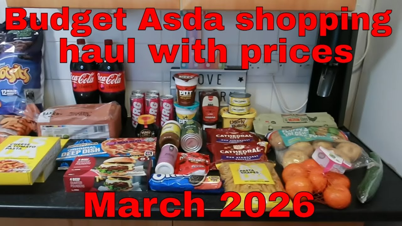 Бюджетные покупки в Asda со всеми ценами.