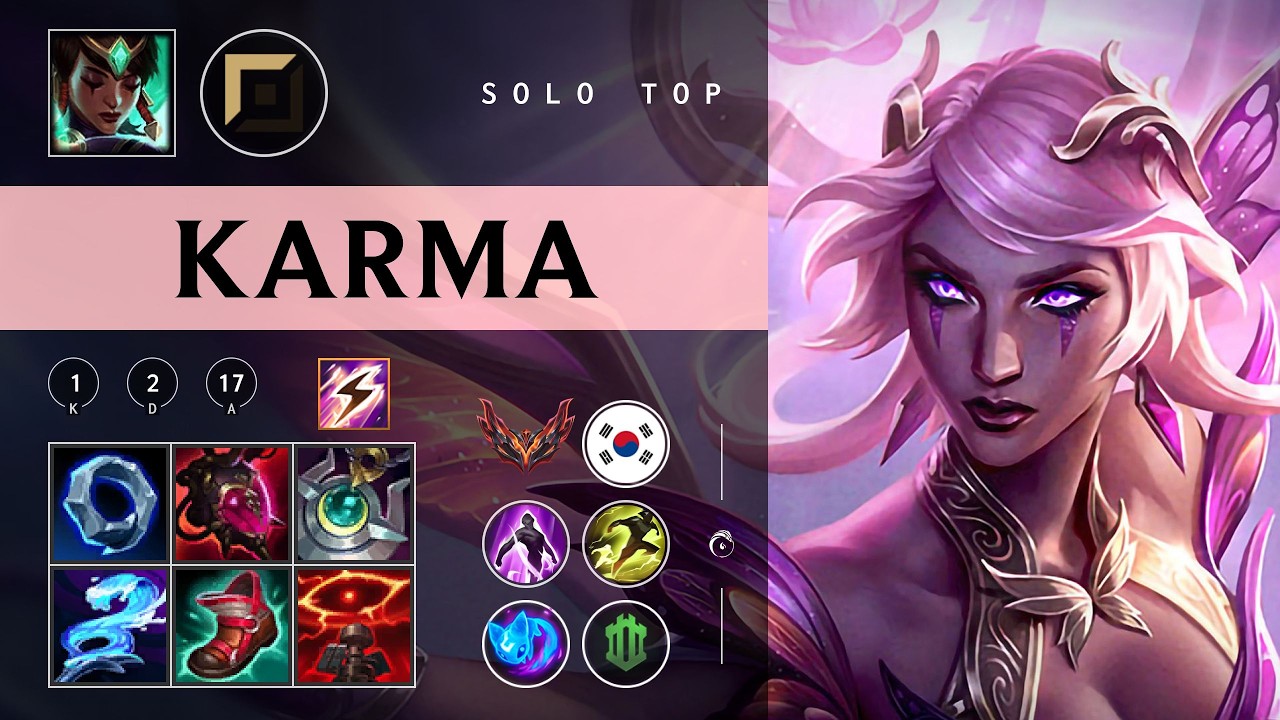 Karma Top vs Jayce - KR Grandmaster Patch 26.04