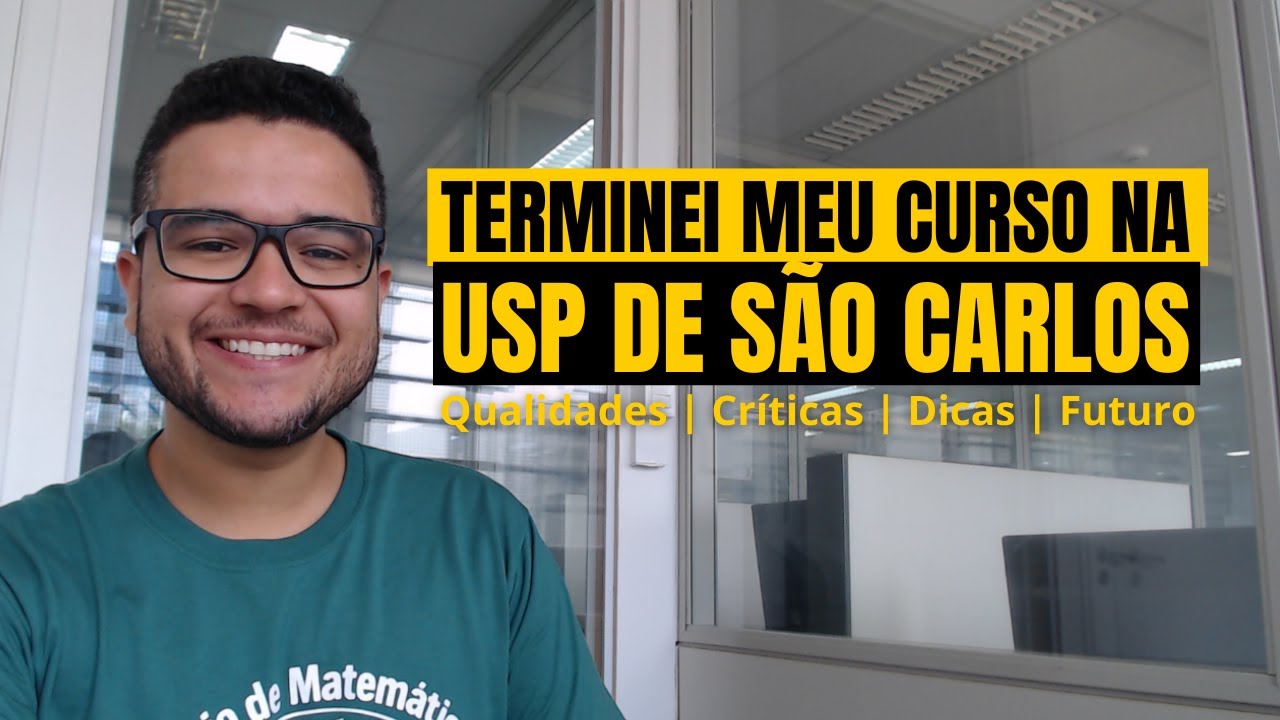 TERMINEI MEU CURSO NA USP DE SÃO CARLOS!