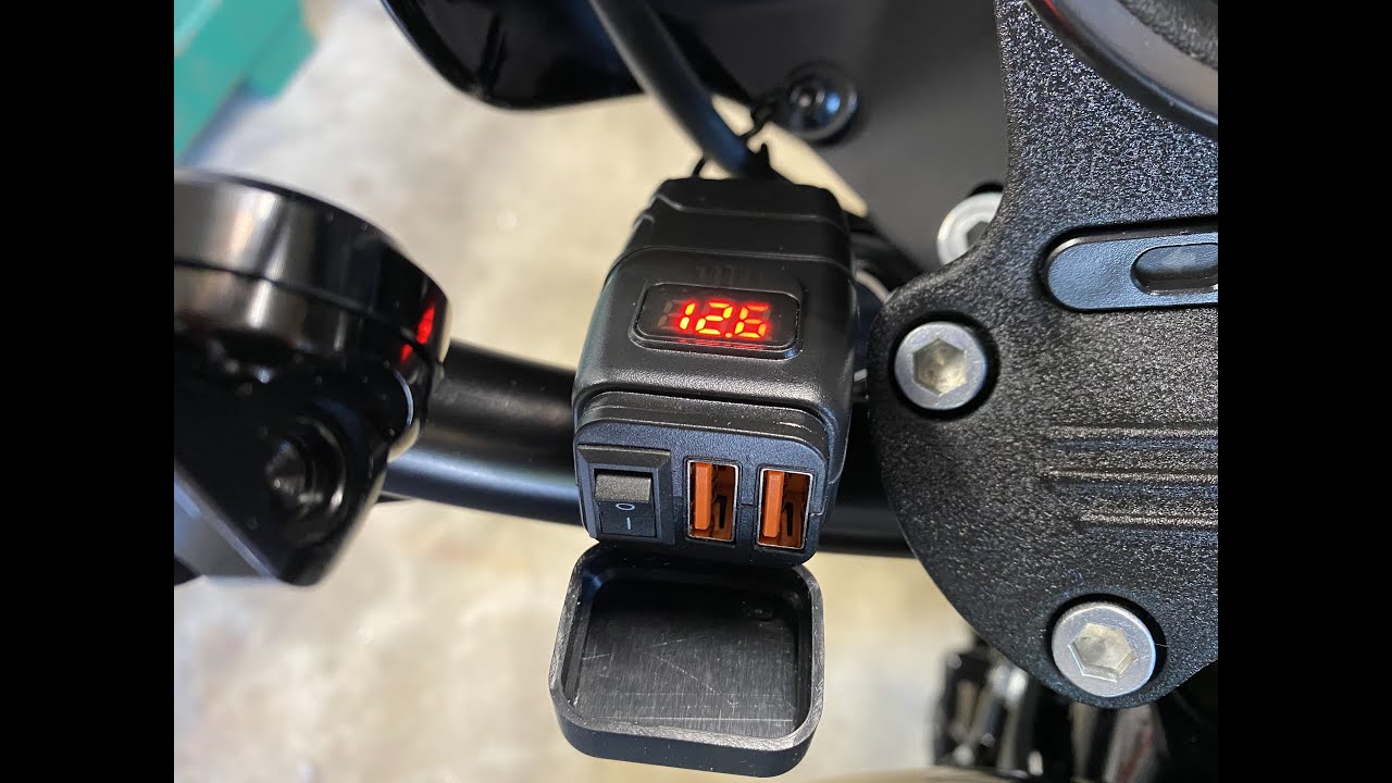 Installing a Dual Port USB Jack On My Harley Davidson Iron 1200 Sportster