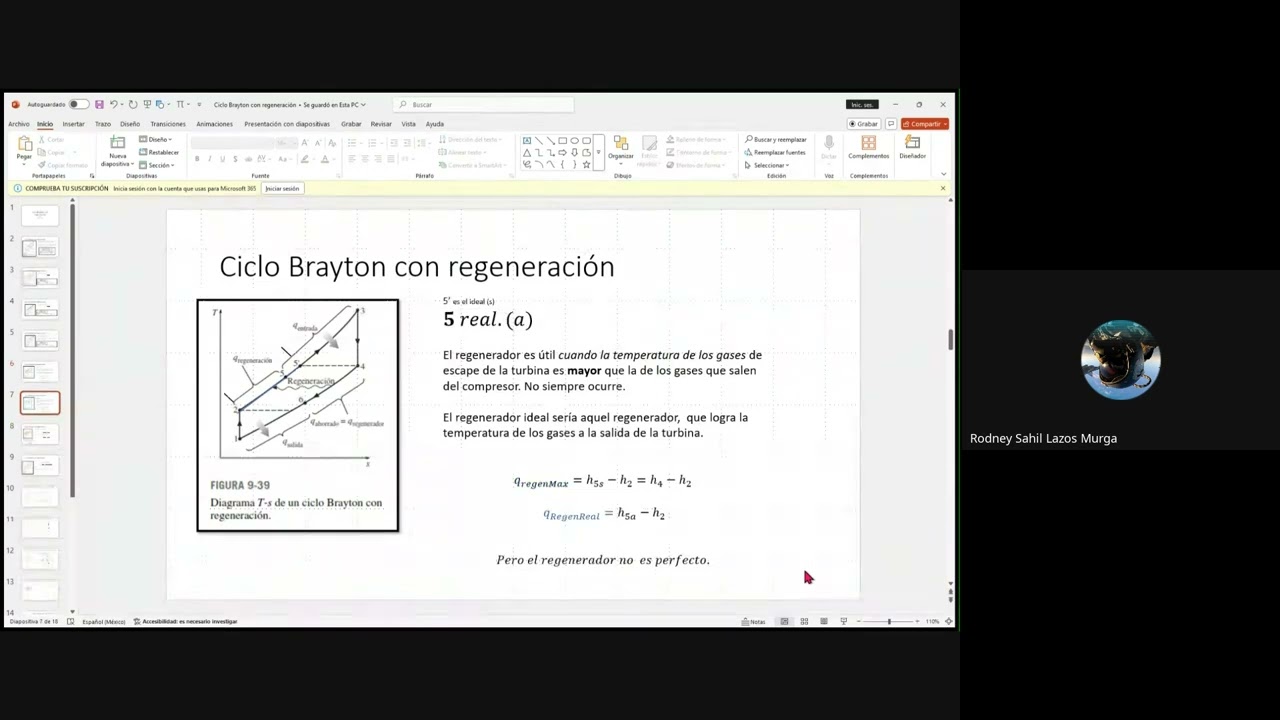 Ciclo brayton con regeneracion y ciclo brayton con interenfriamiento y recalentamiento