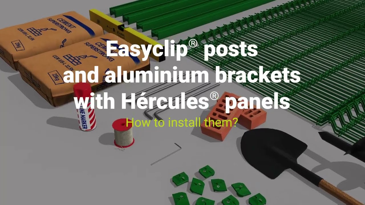 How to Install Easyclip® posts and aluminium brackets with Hercules® panels