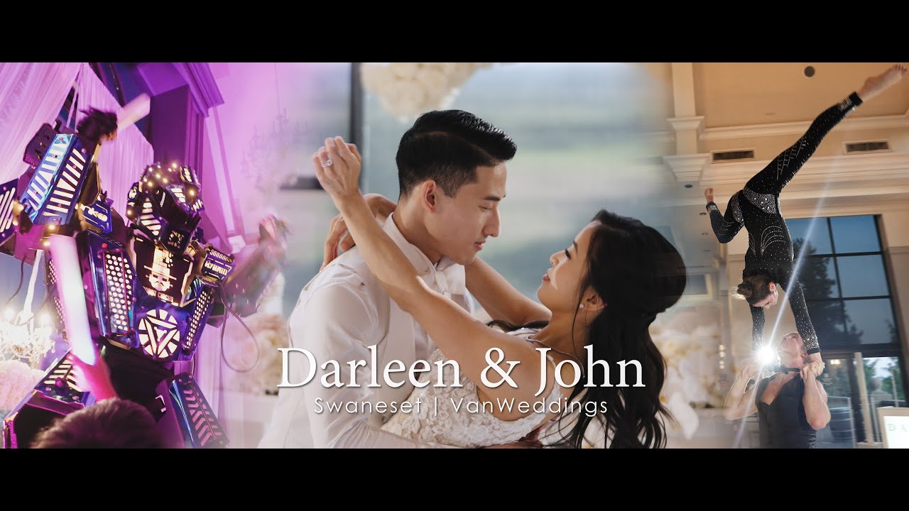 Drone, Acrobats & Giant Robot! :: Epic Vancouver Wedding at Swaneset