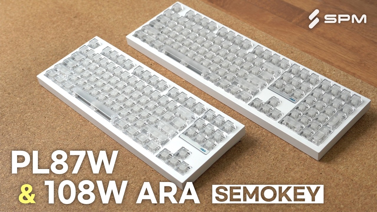 구독이벤트🎁뽀드득한 눈 밟는 소리가 나는 얼음 키보드, 컨셉 제대로 잡은 SPM PL87W ARA SEMOKEY  & PL108W SEMOKEY