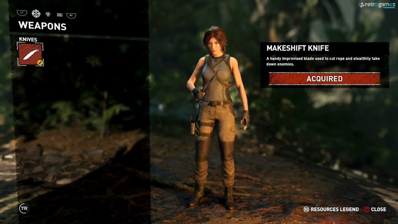 Shadow Of The TOMB RAIDER - How To Sharpen The Knife