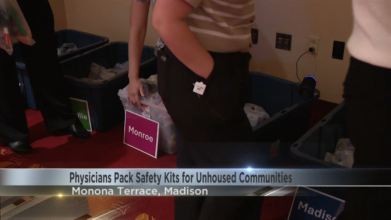 SSM Health professionals assemble kits to help people experiencing homelessness