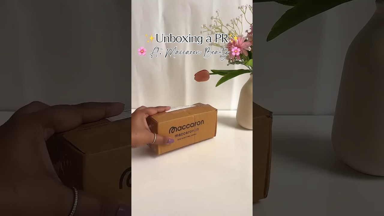 Unboxing a pr from Maccaron beauty@maccaron_beauty #koreanskincare #beautyofjoseonsunscreen#skincare