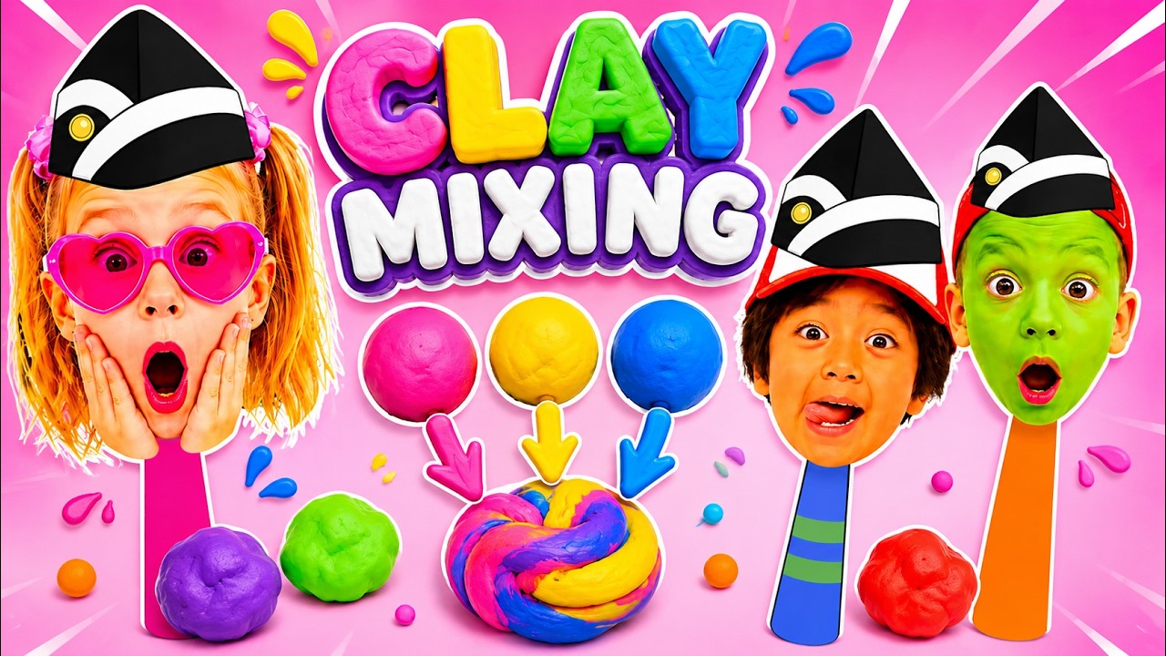 Sprunki Clay Colour Mixing 🩷💙 Coffin Dance Song #sprunki #claymixing #colourmixing #coffindance #fyp