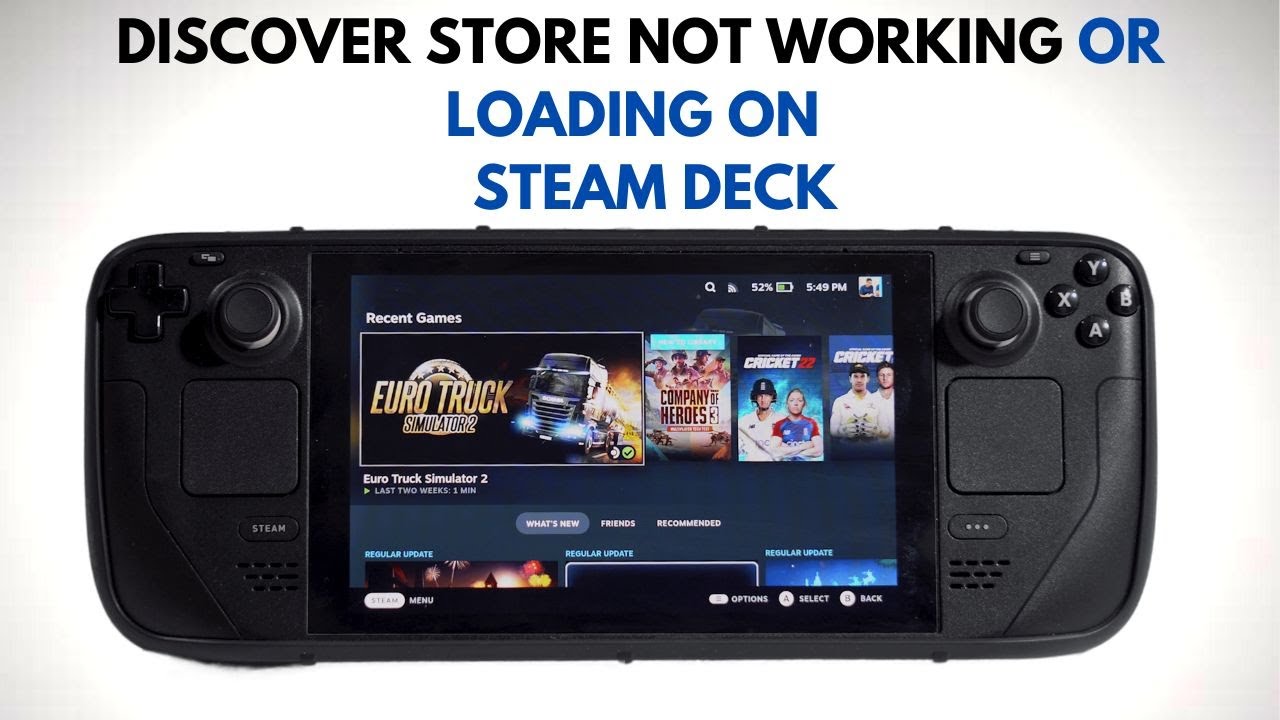 How to Fix: Steam Deck Discover Store Not Working or Loading