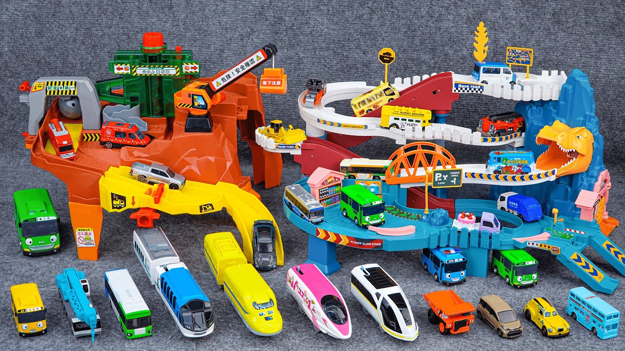 トミカの大変形！ パトカー・消防車・給油車 コレクションTomica Transformers Collection Playset ASMR Satisfying with Unboxing
