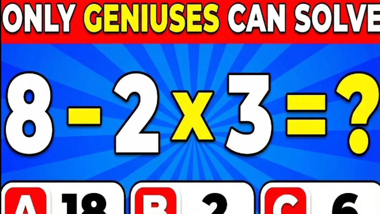 Can You Solve This Math Quiz in 5 Seconds? | Easy Level 🧠