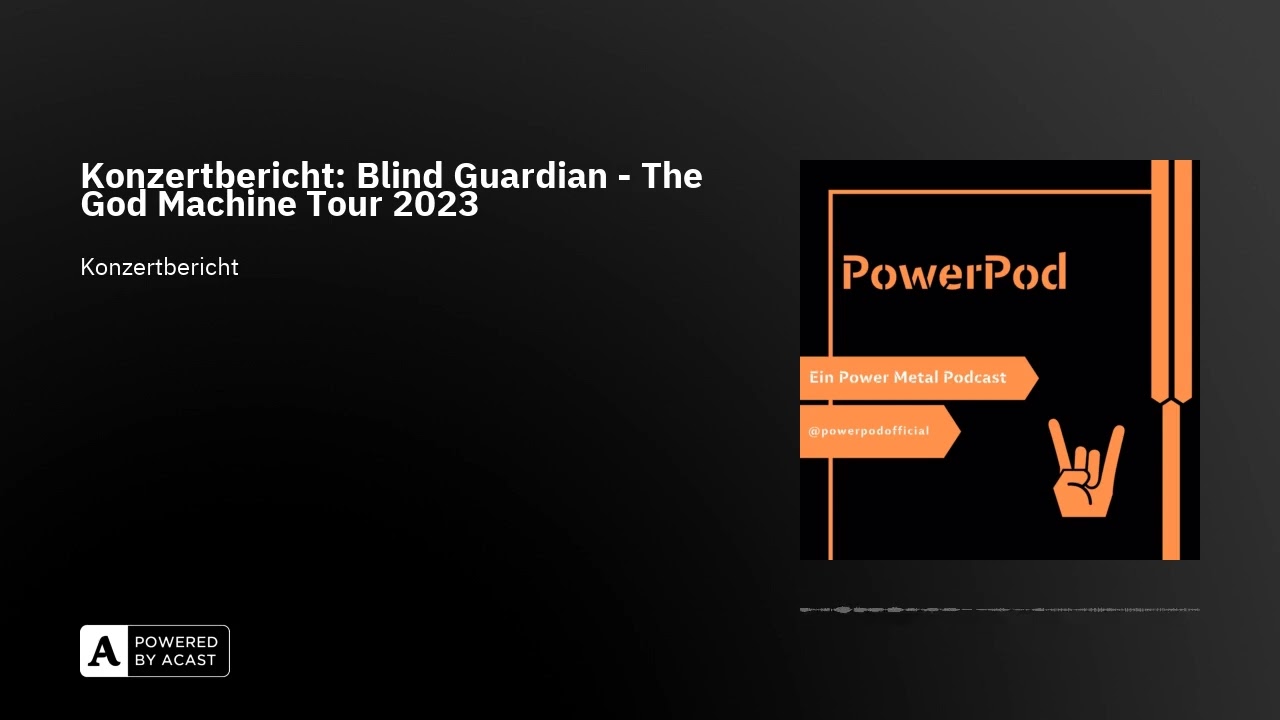 Konzertbericht: Blind Guardian - The God Machine Tour 2023