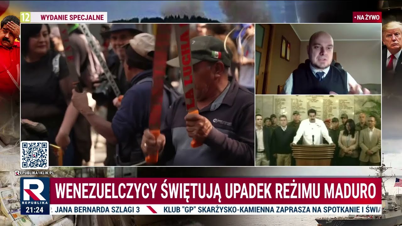 Wenezuelczycy świętują upadek reżimu Maduro. Trump: będziemy zaangażowani w sektor naftowy Wenezueli
