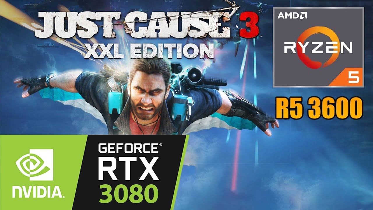 Just cause 3 | Nvidia RTX 3080 | Ryzen 5 3600 | 1080p Gameplay Benchmarks