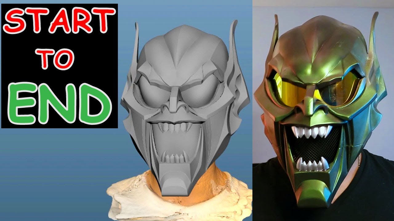 How to 3D Print a Green Goblin Helmet - Start to Finish