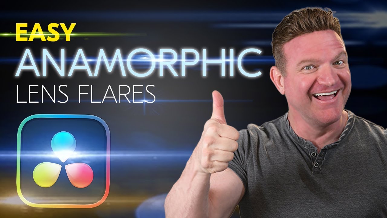 Fake Anamorphic Lens Flare in DaVinci Resolve (Free & Studio)