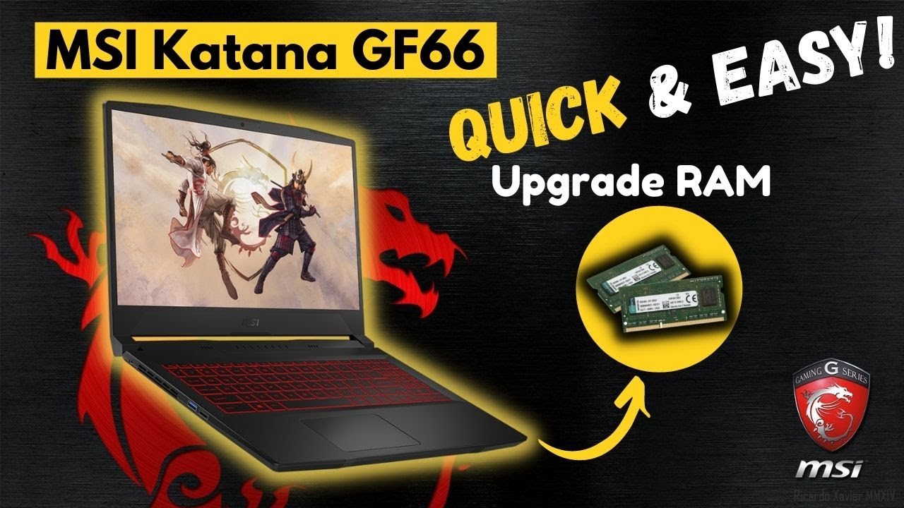 How to Upgrade MSI Katana GF66 (MS-1582) RAM | To Improve Laptop Performance