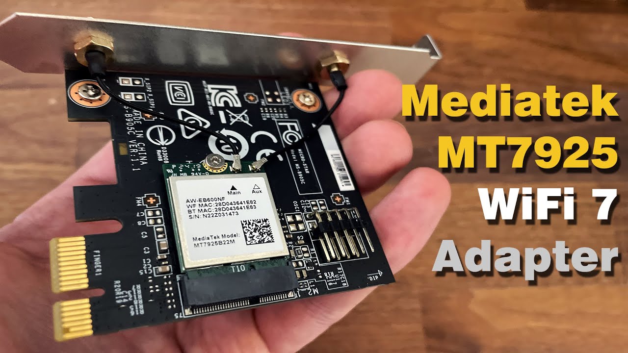 Адаптер Mediatek MT7925 WiFi 7: лучше, чем Intel и Qualcomm?